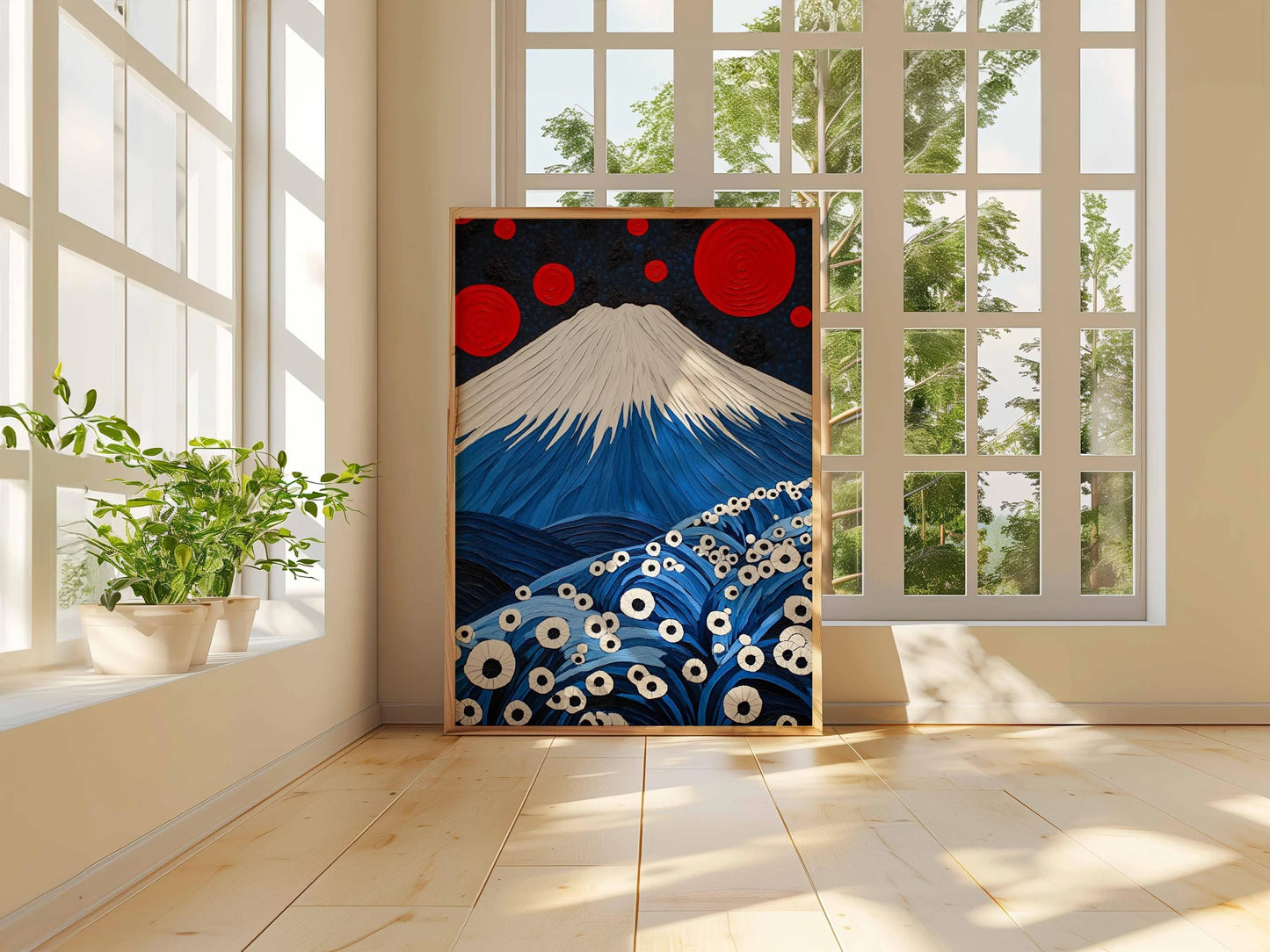 Japanese Wall Art Print, Mt. Fuji Poster, Minimalist Japan Decor