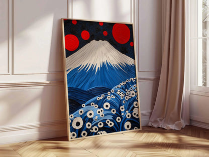 Japanese Wall Art Print, Mt. Fuji Poster, Minimalist Japan Decor