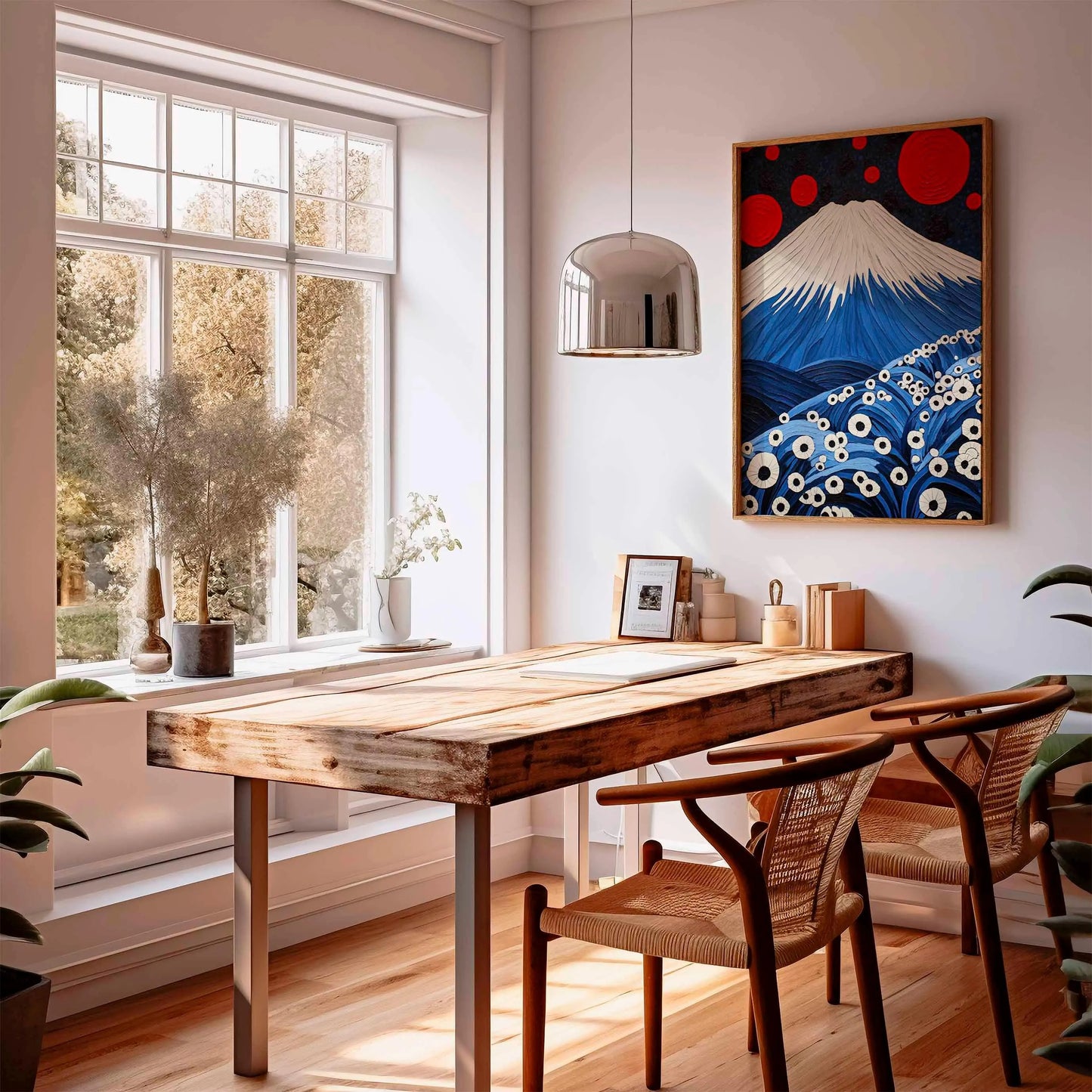 Japanese Wall Art Print, Mt. Fuji Poster, Minimalist Japan Decor