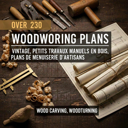 230+ Woodworking Plans Bundle | Furniture, Small Wood Projects & Crafts | DIY Woodworking Plans | Instant Download